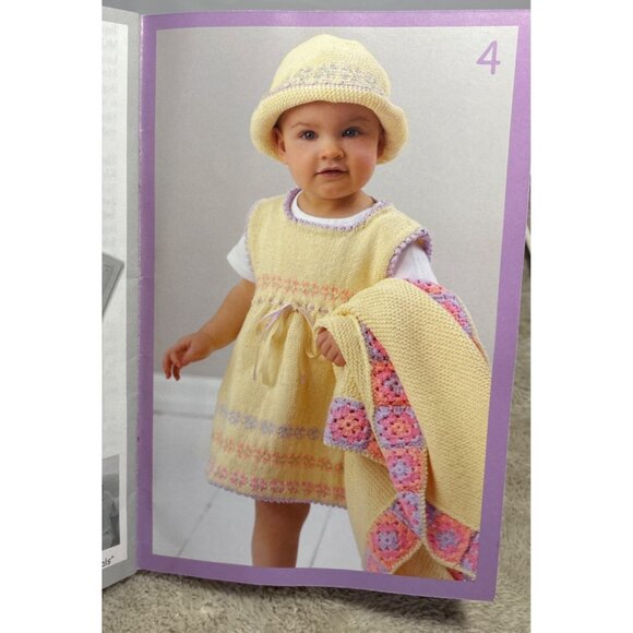 Patons Baby Crochet Pattern Booklet Cutie Pie 500809 CC 2003 - Picture 4 of 6